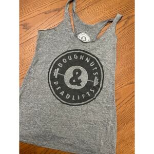 Doughnuts & Deadlifts Tank Size S